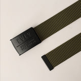 Polyester Clip Clasp Belt With Metal Buckle.