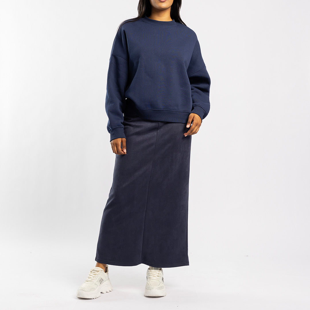 NAVY LONG SLEEVE SWEATER