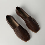 Pu Penny Loafer Shoe.Randed Outsole.