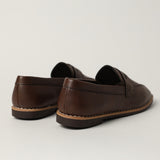 Pu Penny Loafer Shoe.Randed Outsole.
