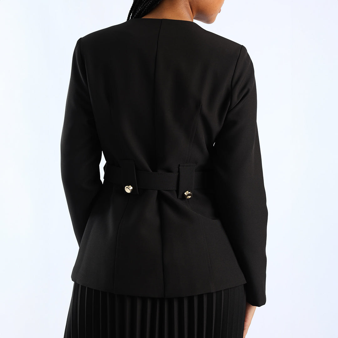 LDS COLLARLESS JKT