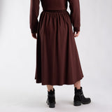 LDS PLTD PONTI SKIRT