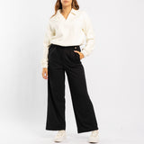 BLACK WIDE LEG PANT