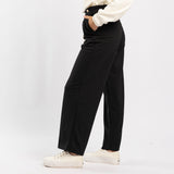 BLACK WIDE LEG PANT