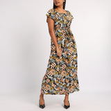 BLACK FLORAL DRESS