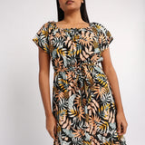 BLACK FLORAL DRESS
