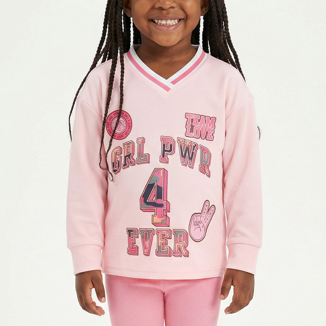 Pink Long Sleeve Top