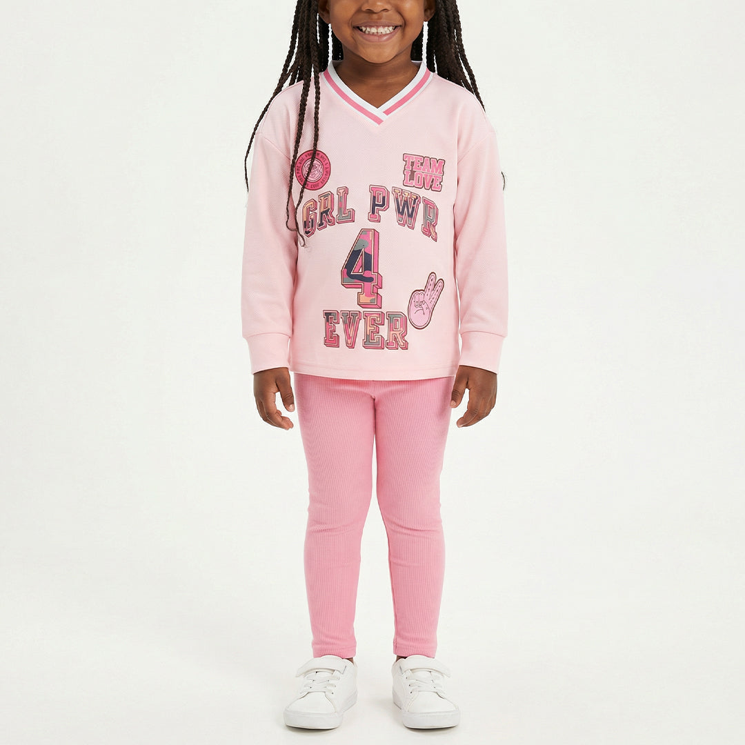 Pink Long Sleeve Top