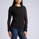 LADIES BLACK LONG SLEEVE TOP