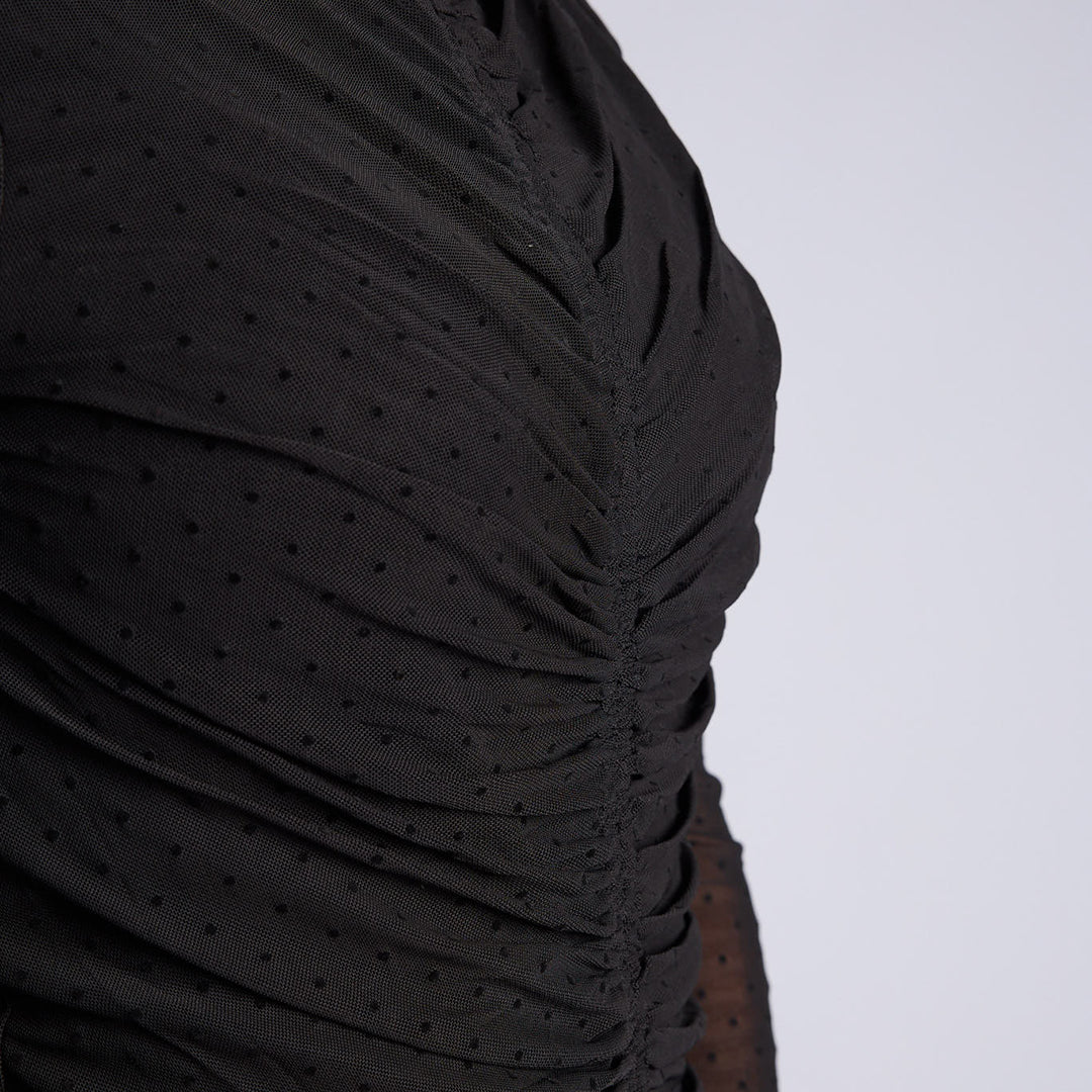 LADIES BLACK LONG SLEEVE TOP