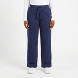 NAVY WIDE LEG PANT