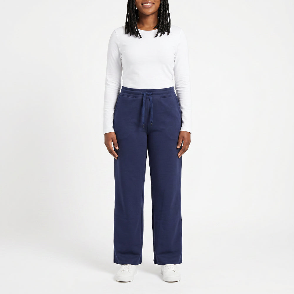 NAVY WIDE LEG PANT