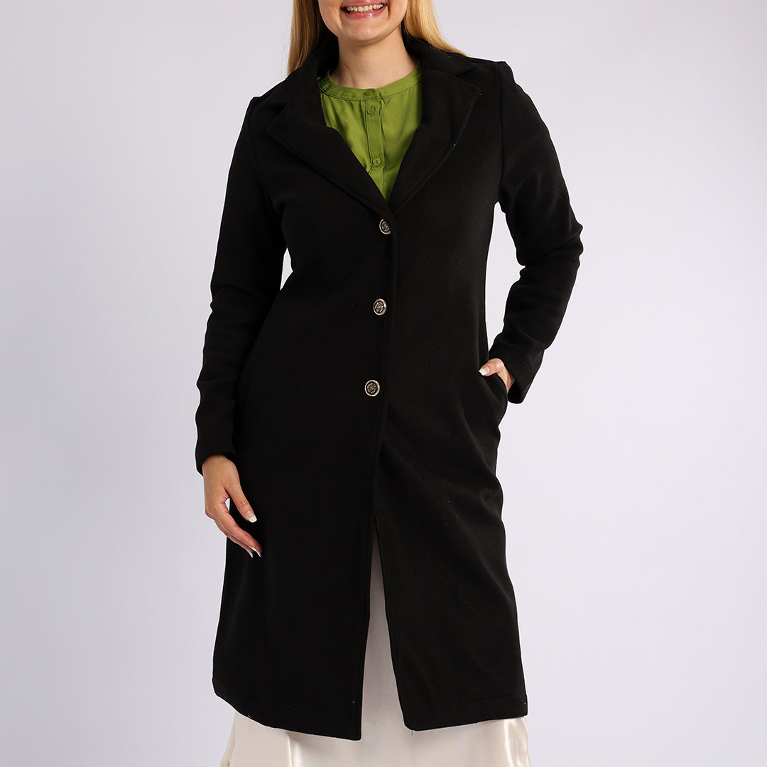 ALORA LADIES BLACK MELTON