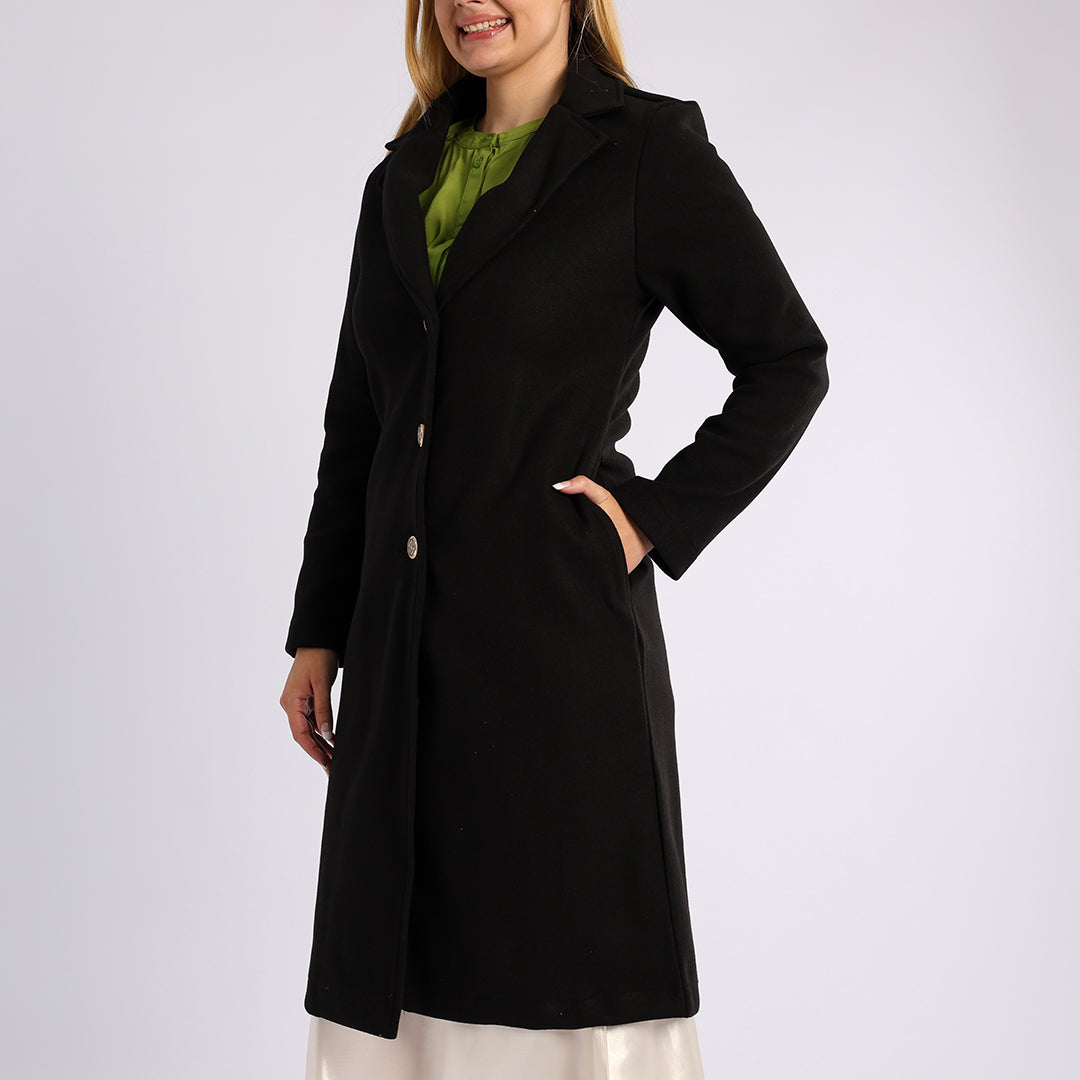 ALORA LADIES BLACK MELTON