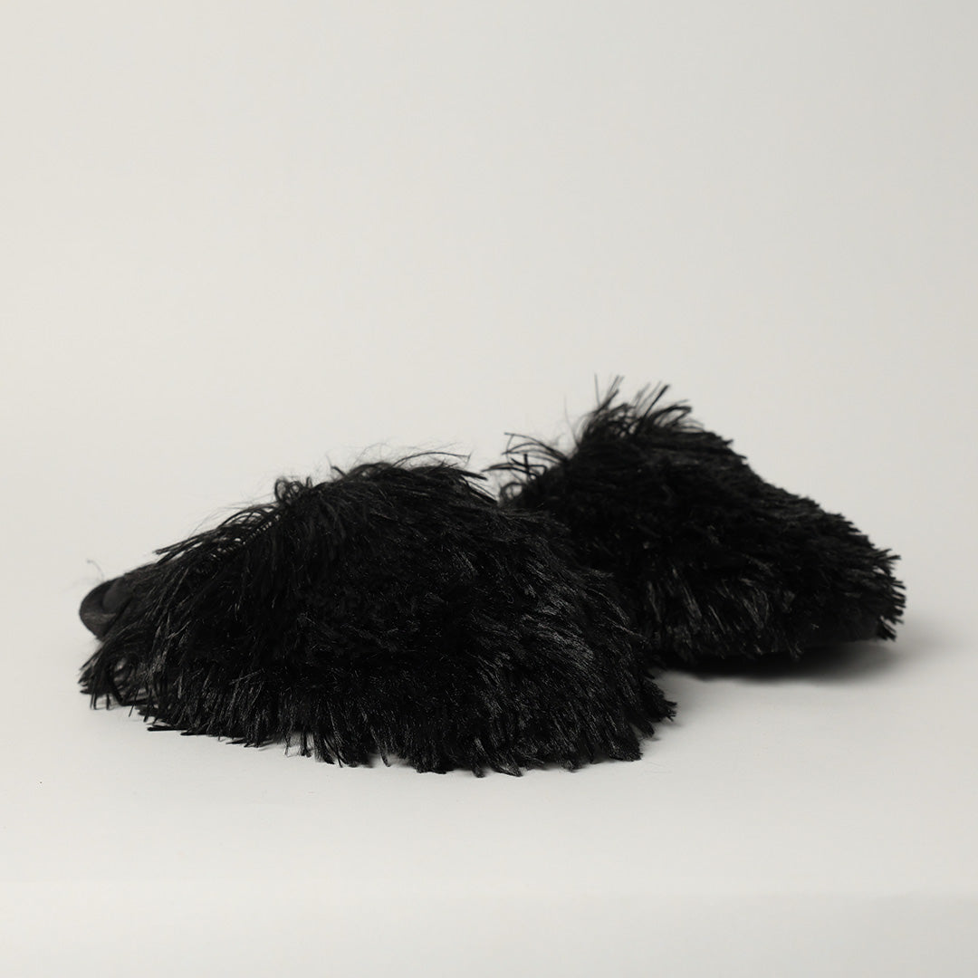 LADIES BLACK SLIPPER