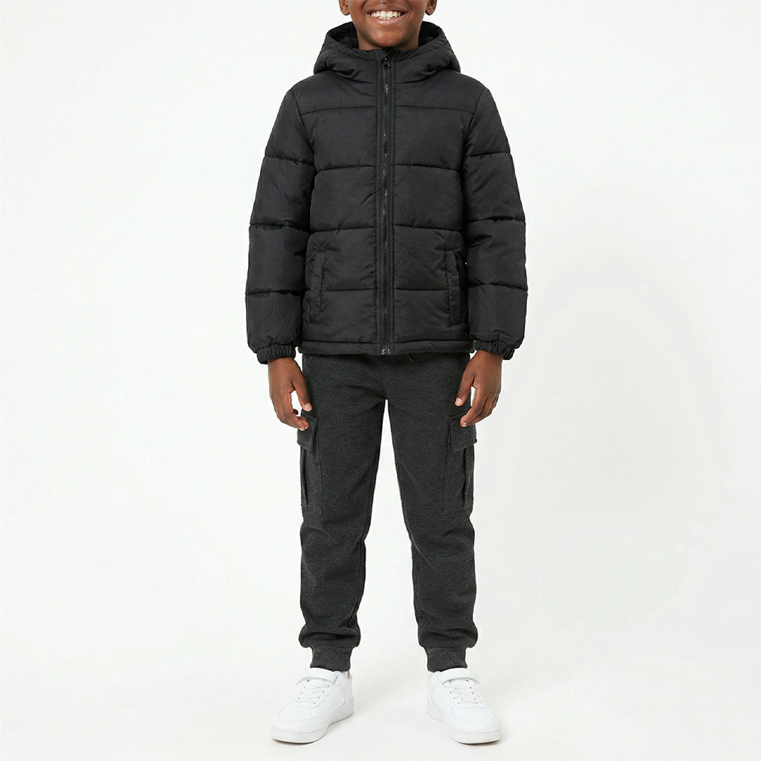 BLACK PUFFER JACKET