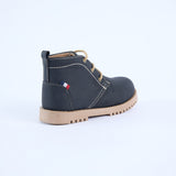 Lace Up Boot.Woven Badge.