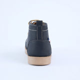 Lace Up Boot.Woven Badge.