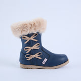Long Fur Boot.Bow Detail.