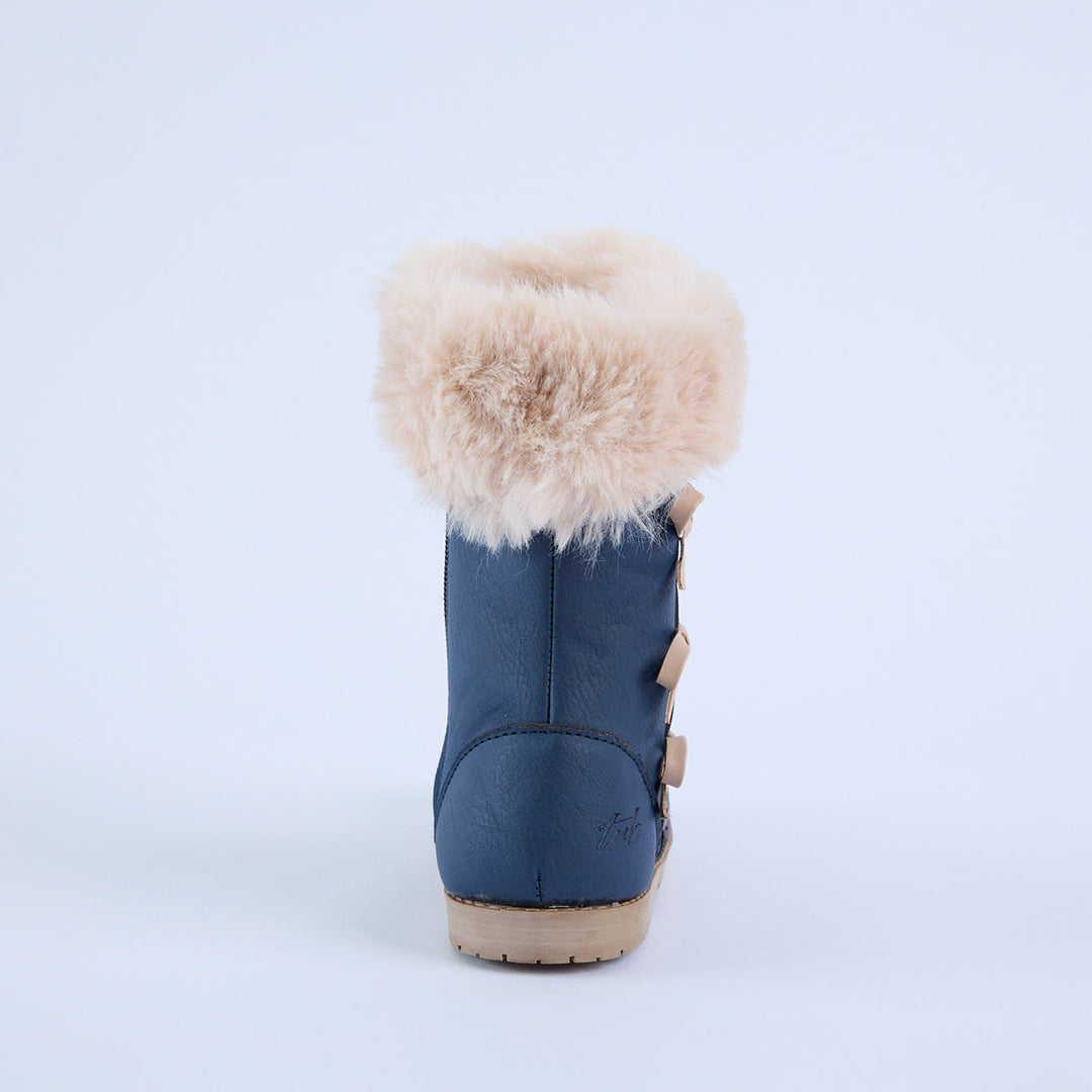 Long Fur Boot.Bow Detail.