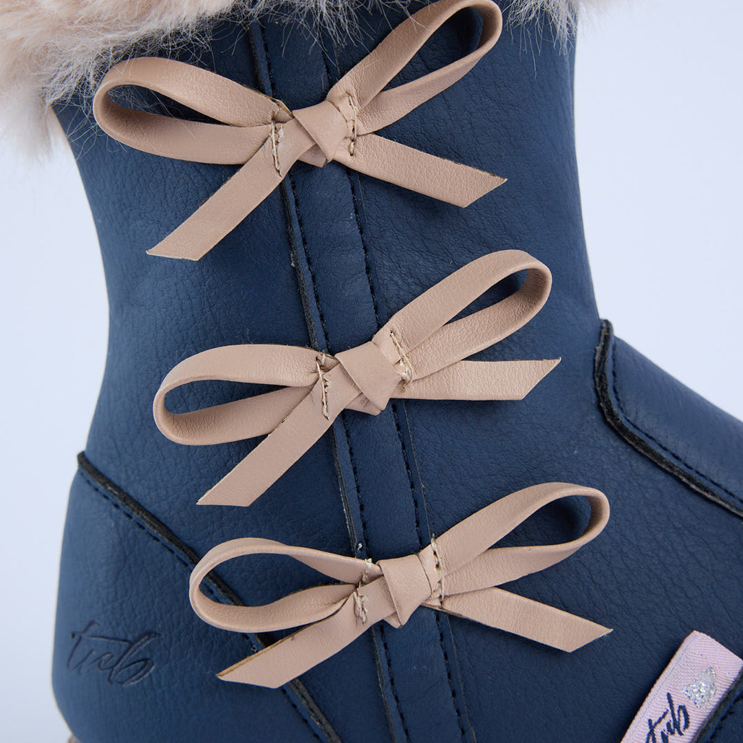 Long Fur Boot.Bow Detail.