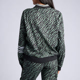 LADIES FATIGUE/BLACK PRINTED LIGHTWEIGHT JACKET