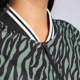 LADIES FATIGUE/BLACK PRINTED LIGHTWEIGHT JACKET