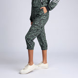 LADIES FATIGUE/BLACK PRINTED CARGO JOGGER