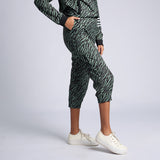 LADIES FATIGUE/BLACK PRINTED CARGO JOGGER