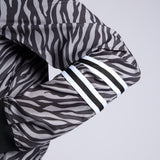 LADIES BLACK/GREY PRINTED LIGHTWEIGHT JACKET