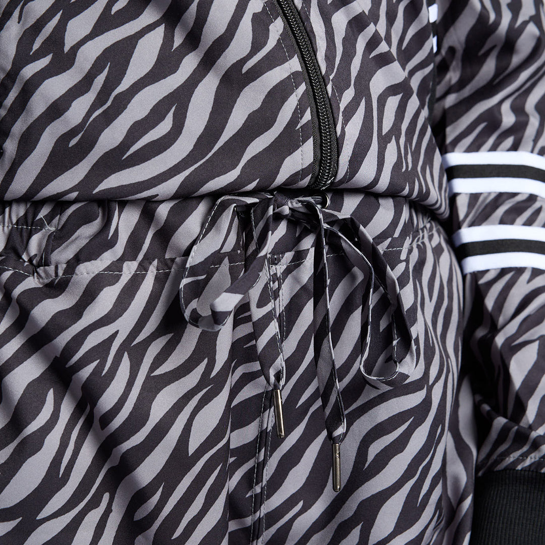 LADIES BLACK/GREY PRINTED CARGO JOGGER