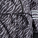 LADIES BLACK/GREY PRINTED CARGO JOGGER