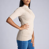 LADIES STONE ROUND NECK 3/4 SLEEVE JERSEY