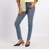 MID BLUE WASH DENIM SKINNY JEAN