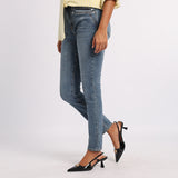 MID BLUE WASH DENIM SKINNY JEAN