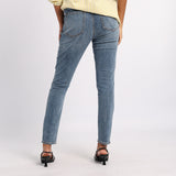 MID BLUE WASH DENIM SKINNY JEAN