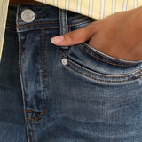 MID BLUE WASH DENIM SKINNY JEAN