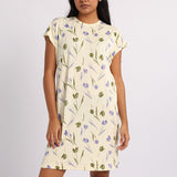 LADIES LQD BUTTERCUP TULIP PRINTED SLEEPSHIRT