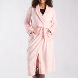 LADIES LQD ROSE PINK PLUSH GOWN