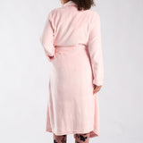 LADIES LQD ROSE PINK PLUSH GOWN