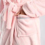 LADIES LQD ROSE PINK PLUSH GOWN