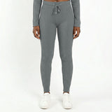 GREY RIBBED PANT