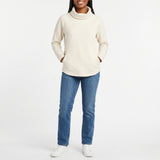 CREAM LONG SLEEVE SWEAT TOP