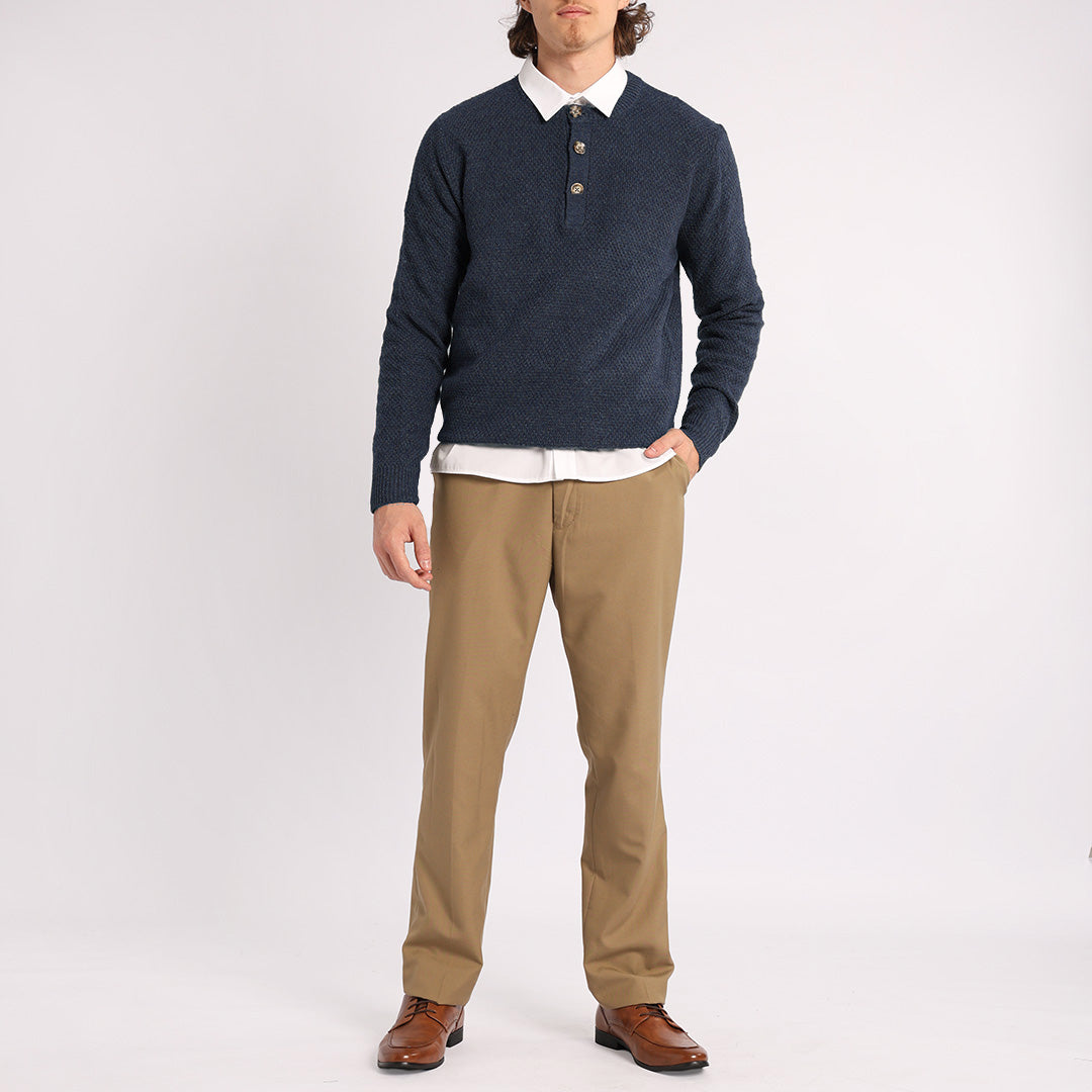 MENS MODA NAVY JERSEY (3 BUTTON)