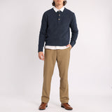 MENS MODA NAVY JERSEY (3 BUTTON)