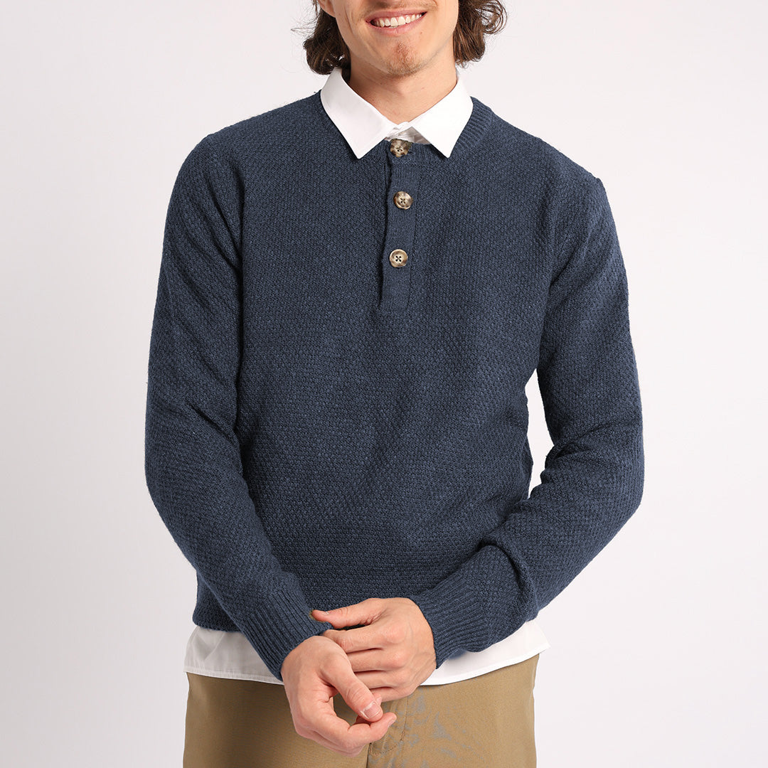 MENS MODA NAVY JERSEY (3 BUTTON)