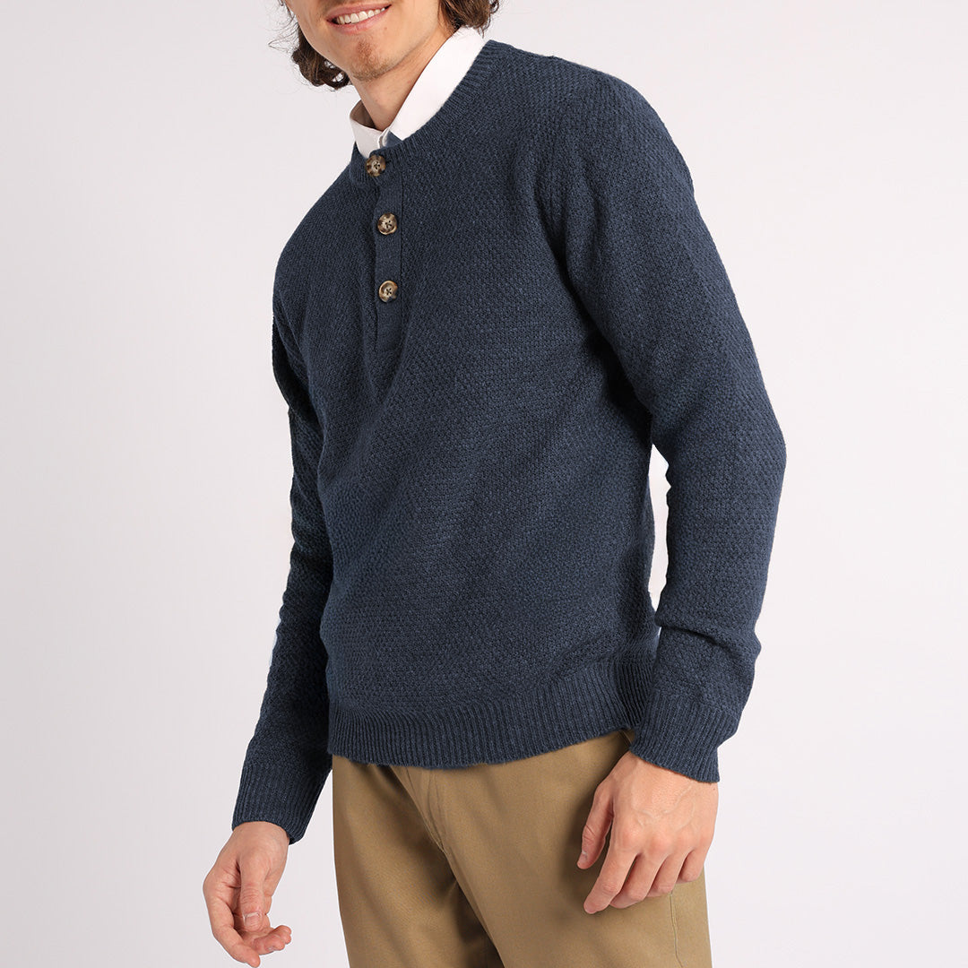 MENS MODA NAVY JERSEY (3 BUTTON)