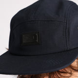 NAVY 5 PANEL FLAT BILL CAP