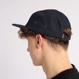 NAVY 5 PANEL FLAT BILL CAP