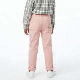 GIRLS PINK DENIM JEAN WITH TRIM DETAIL